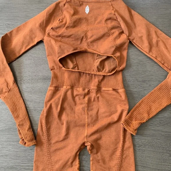 NWOT! FP Free People Movement Good Karma Long Sleeve Onesie Sz XS/S - Picture 11 of 14